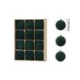 thumbnail image 2 of FastXmas 12 PCS 2.4" Christmas Large Velvet Balls Decorations Set,Christmas Flocked Hanging Balls Decoration,Shatterproof Christmas Balls for Xmas Tree Wedding Party Birthday Winter Hanging Decor, 2 of 5