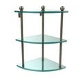 thumbnail image 2 of Three Tier Corner Glass Shelf in Polished Nickel, 2 of 2