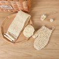 thumbnail image 4 of Guantes de baño exfoliantes, baño de Sisal Natural, Spa, ducha, depurador, lufa, guantes para frotar, manopla de exfoliación para SPA, hogar, baño, Hotel, 4 of 5