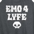 thumbnail image 3 of Instant Message - Emo 4 Lyfe  - Women's Racerback Tank Top, 3 of 6
