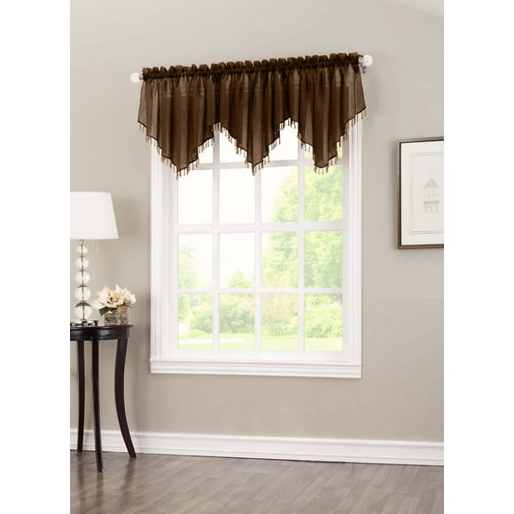918 Voile Beaded Valance