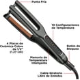 thumbnail image 3 of Plancha Alaciadora de Pelo Revlon Cerámica 1/2 Pulgada Negro, 3 of 4