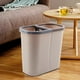 thumbnail image 4 of Papelera de doble compartimento | Gran contenedor de basura de cocina sin tapa de 20 galones | Clasificador de reciclaje de plástico duradero para separación eficiente en seco húmedo en el hogar y, 4 of 5