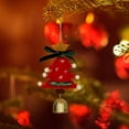 thumbnail image 4 of Xihbxyly Adorno para Árbol de Navidad, Adornos de Fieltro de Lana, Detalles de Cinta de Terciopelo, Colgante de Algodón, Madera de Fruta Decorativa, Impresión Manual, Decoración para Coche o Casa, Re, 4 of 6