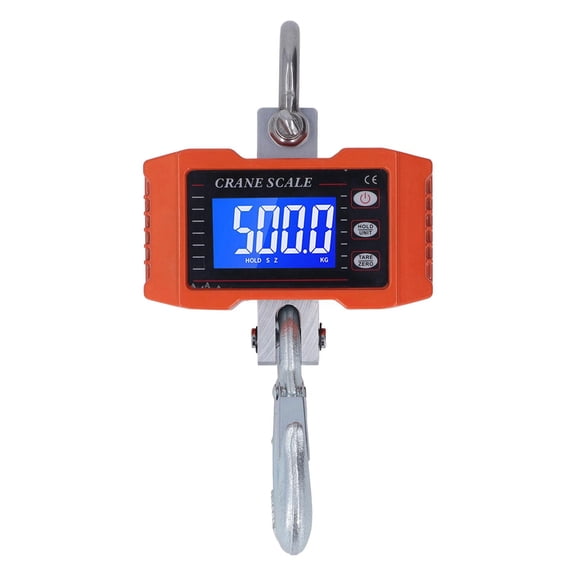Yajisi 1000 KG/2000 lb Hanging Scale with 19 m Remote Control, Digital Display, Stainless‑Steel Hook, Ideal for Warehouse & Industrial Use