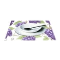 thumbnail image 3 of Grapes Fruit 4 PCs Placemats Set Linen Non-Slip Table Mat Rectangular Washable for Dining Kitchen Party 12"x18", 3 of 8