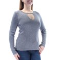 thumbnail image 2 of I-N-C Womens Long Sleeve Knit Sweater, Metallic, Large, 2 of 3