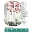 thumbnail image 2 of Red Fruit Tie Up Curtains for Windows 63 Inch Length Balloon Curtains Kitchen Adjustable Balloon Window Shade Vintage Plant Nature Botanical Flower Floral Tie Up Bathroom Curtain Window 52"x63", 2 of 6