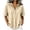 05# Beige, variant on Women's Linen Tops Ihhxva Short Sleeve Snap Button Stretchable Lightweight Summer Cotton Hooded Casual Tunic S-2XL