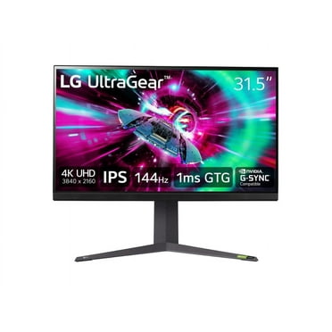 LG 32" 144 Hz IPS UHD Gaming Monitor FreeSync Premium & G-Sync Compatible 3840 x 2160 (4K) DCI-P3 95% (CIE1976) UltraGear 32GR93U-B Tilt/Height/Pivot Adjust