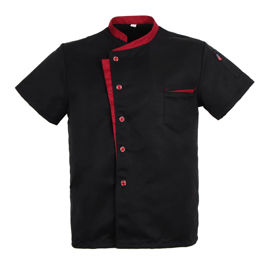 Unisex Chef Jacket Uniform Summer Short Sleeves Hotel Restaurant Kitchen Uniform 