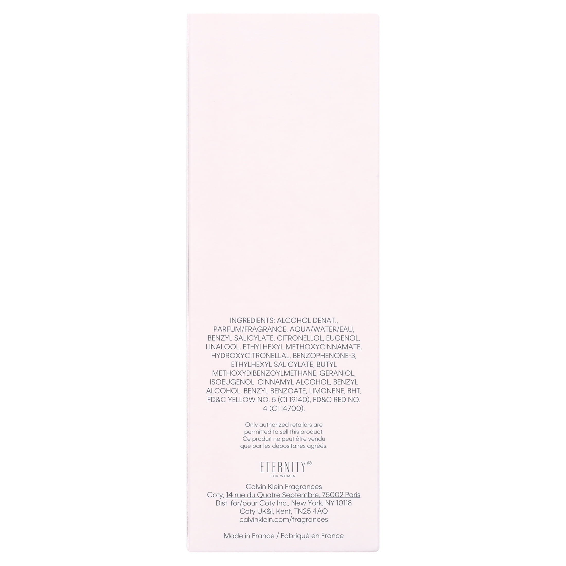 Eternity by Calvin Klein, 3.3/3.4 oz 100 ml EDP Spray for Women