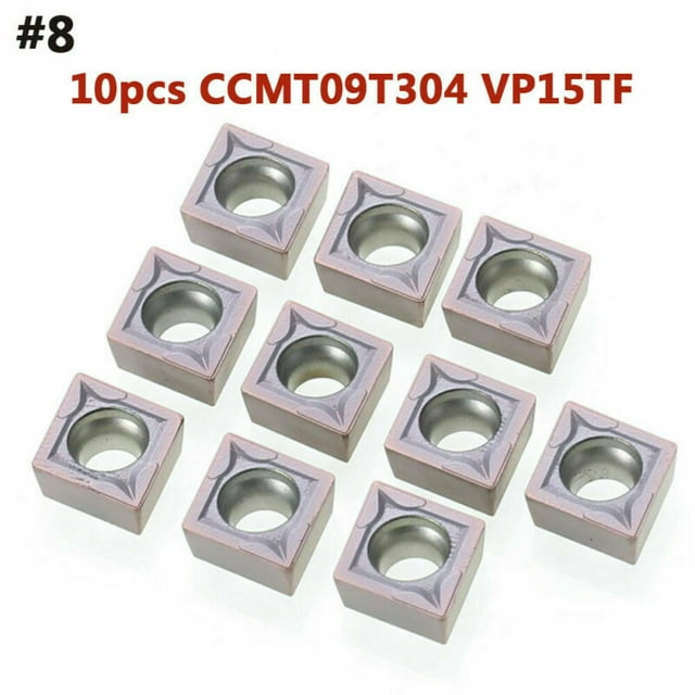 10 Pcs 40 Types Embouts en Carbure CNC Outil de Tour de Lame + Boîte
