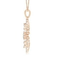 thumbnail image 2 of ANGARA Natural Prong-Set Diamond Sunburst Pendant in 14K Rose Gold for Women (Size-3.8mm| Color-I-J| Clarity-I1-I2) | April Birthstone, Anniversary, Jewelry Gift for Women | Natural Diamond Necklace, 2 of 7