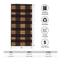thumbnail image 2 of Polyester Long Towel Multi-Size Water Absorption Good Bright Fluffy Soft For Bathroom Swimming Pool Beach Outdoor Travel Saddlebrown Buffalo Plaid Check Tartan Scotland_3, 2 of 8