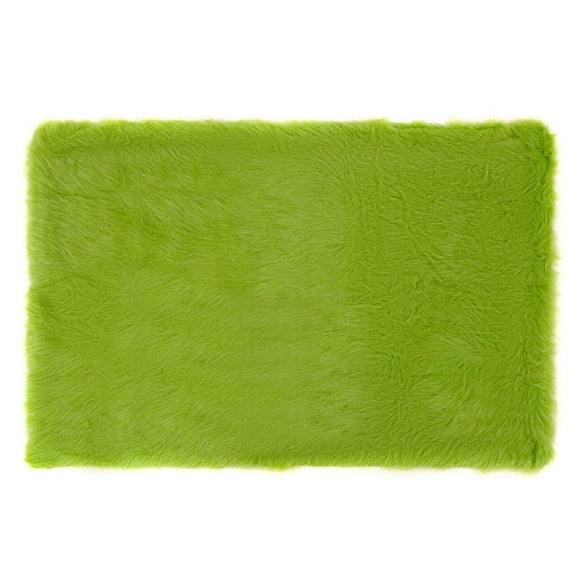 Tapis Flokati pour enfants Home Décor Inc. Mainstays – 76 cm x 114cm : Tapis shaggy luxueux, doux et facile d’entretien, idéal pour les chambres, les salles de jeux et les chambres d’enfants.