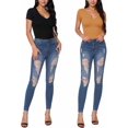 thumbnail image 4 of ORUYROP Combinaison à Manches Courtes et Manches Courtes Deep V Neck pour Vêtements pour Femmes, 4 of 5