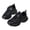 Black, variant on Mepaouo Toddler Walking Shoes Boys Girls Breathable Tennis Sneakers Non Slip Outdoor Sport Shoes White