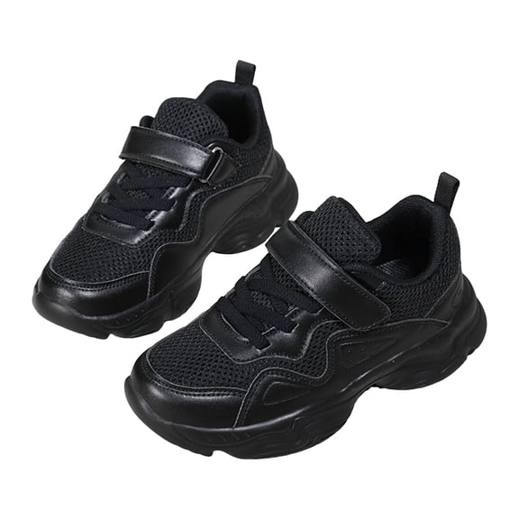 Mepaouo Toddler Walking Shoes Boys Girls Breathable Tennis Sneakers Non Slip Outdoor Sport Shoes Black