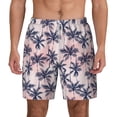 thumbnail image 3 of Uemuo Tropics Palm Trees Pattern Mens Swim Trunks Quick Dry Board Shorts with Mesh Lining, Stretch Beach Shorts Quick Dry No-Chafing Board Shorts-3X-Large, 3 of 9