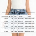 thumbnail image 2 of Paiwinds Girls' Summer Solid Color A-Line Denim Mini Skirt with Elastic Waist, Soft Denim for Casual Everyday, 2 of 7