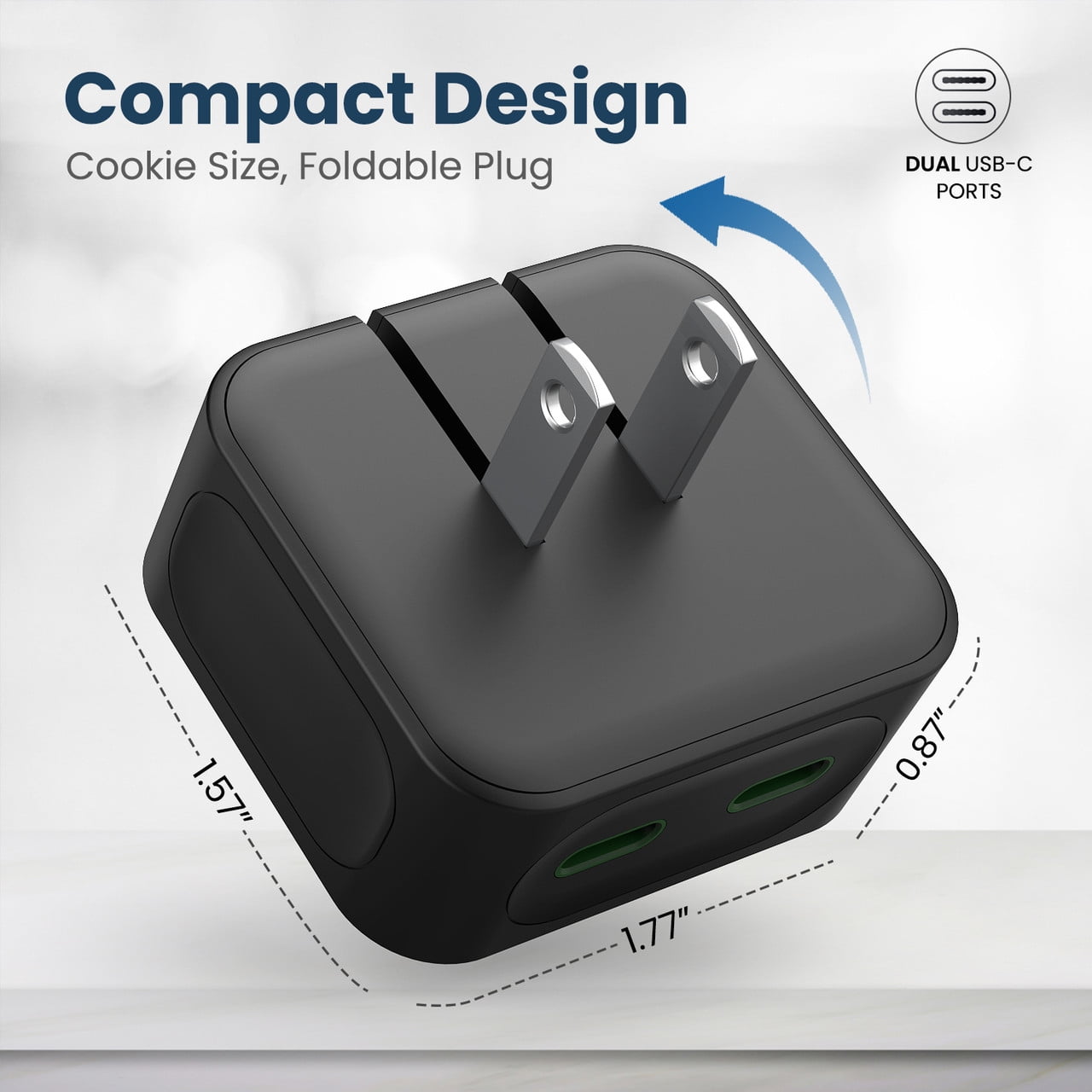 Fast Charger 40W Dual USB-C Ports