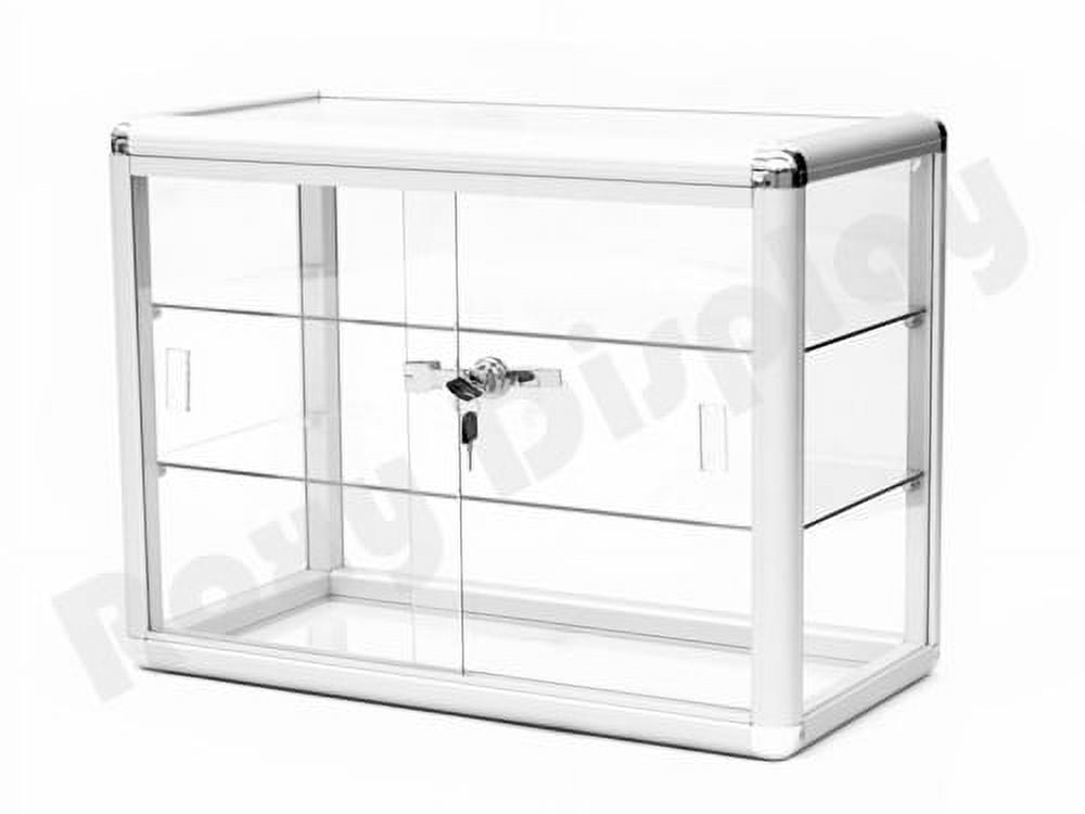 Walmart Glass Countertop Display Case, Locking Tabletop Store