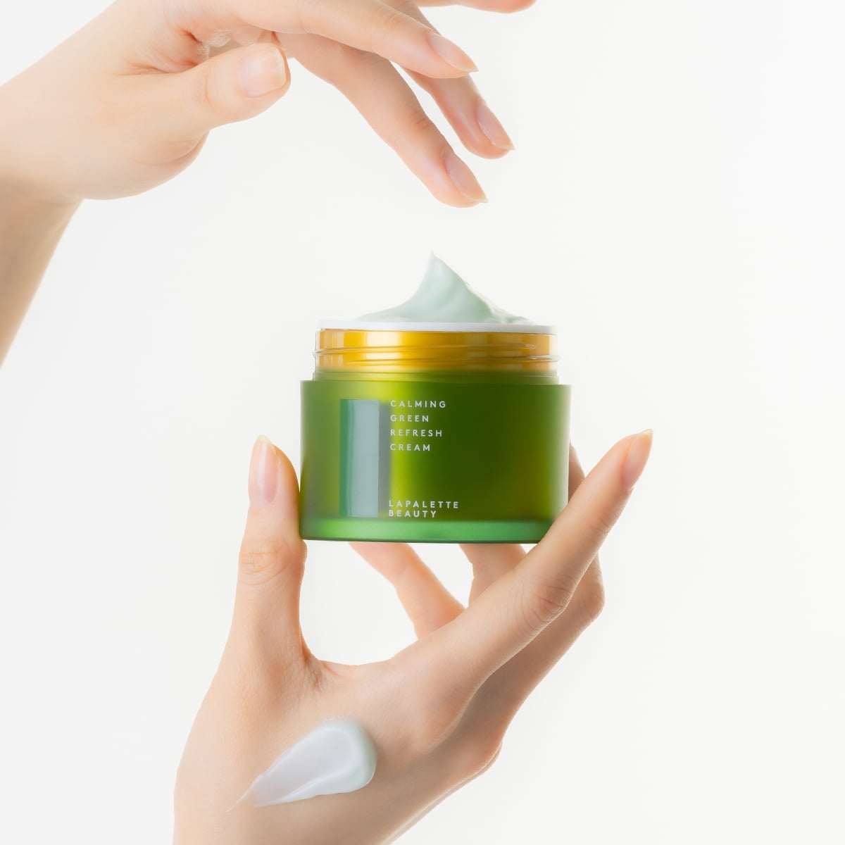 LAPALETTE BEAUTY Calming Green Refresh Cream 2.02 fl oz. (60ml) Jar type, Hydrating for trouble and sensitive skin Vegan, Hydrating, Soothing, Cruelty-Free, Paraben-Free, Korean Skin Care