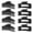 Black, variant on White Hair Clips for Women - 8 Pack 4.3 Inch Large Matte Banana Claw Clips for Women Thin Thick Curly Hair, Big Strong Hold jaw