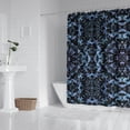 thumbnail image 2 of Blue Abstract Pattern Shower Curtain 84"x72" ,Bathroom Decorative Shower Curtains Set with 12 Hooks,Modern Waterproof Washable Shower Curtain, 2 of 6