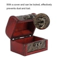 thumbnail image 1 of Pequeño Tesoro Cofre, Mini Cofre Del Tesoro Vintage Pequeño Cofre de Tesoro Decorativo Joyería de Madera Caja de Joyería de Madera Antigua Cobre, 1 of 7