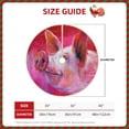 thumbnail image 2 of Salouo Pink Pig Christmas Tree Skirt 48" Farmhouse Christmas Decorations Snowman Xmas Tree Skirt Tree Mat for Holiday Party Decor, 2 of 8