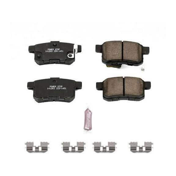 Rear Brake Pad Set - Compatible with 2011 - 2017 Honda Accord 2012 2013 2014 2015 2016