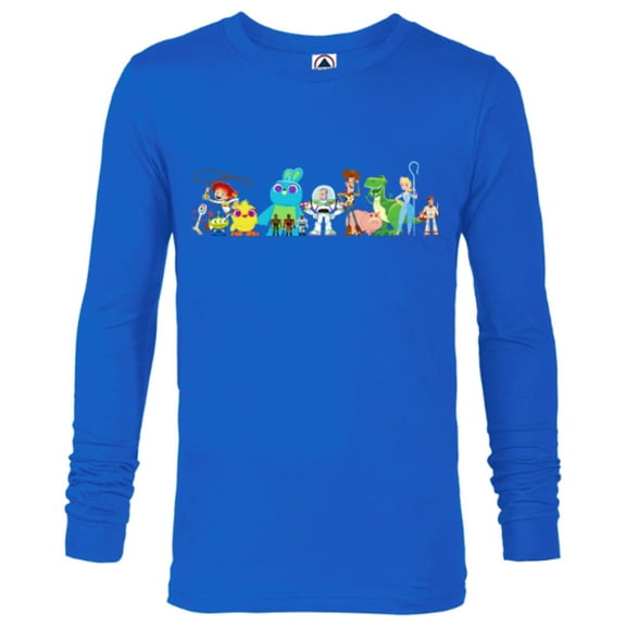 Disney Pixar Toy Story 4 Group of Friends T-Shirt - Long Sleeve T-Shirt for Men - Customized-Royal