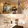 thumbnail image 6 of Luxrite E12 LED Chandelier Frosted Light Bulbs, Dimmable, 60 Watt Equivalent, 2700K Warm White, 450 Lumens, Blunt Tip, 12-Pack, 6 of 7