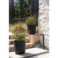 thumbnail image 5 of Veradek Mason Series Kona 15" Plastic-Stone Planter 2-Pack Black, 5 of 9