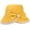 Yellow, variant on CoCopeaunts Summer Bucket Hat Women Bow Tie Irregular Brim Outdoor Beach Fisherman Hat UV Proof Sun Protection Bucket Cap