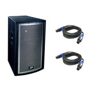 Peavey Qw2F Pro Audio Passive 3200W Single 15" Arena Speaker (2) Speakon Cables