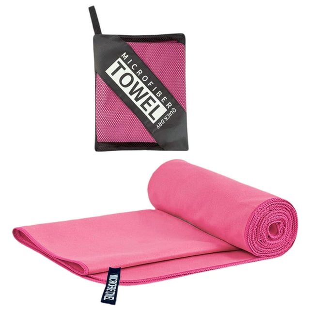 Toalla de secado rápido, toalla de gimnasio, toalla de viaje, toalla de yoga para fitness, camping al aire libre Rosa roja
