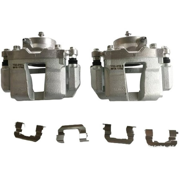 Front Brake Caliper Set of 2 - Compatible with 2011 - 2014 Hyundai Sonata (with Phenolic Piston, without Sport Suspension) 2012 2013