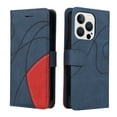 thumbnail image 4 of Étui Compatible iPhone 14 Pro Max, Étui Portefeuille en Cuir avec Support, Fermoir Magnétique, Étui Folio à Rabat pour Téléphone - Bleu, 4 of 5