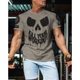 thumbnail image 3 of Gymish Kill Your Workout Shirt for Men – Funny Gym T-Shirt, Motivational Lifting Tee, Athletic Gym Wear, Warm Grey with Sleeve Logo, Small, 3 of 6