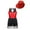 Red, variant on Alvivi Kids Girls Sequins Sleeveless Tassel Latin Jazz Leotard Dance Dress with Hat Ballroom Costume Royal Blue&Black 10