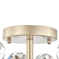 thumbnail image 5 of The Lighting Store Rosa 6-Light Brushed Silver-ish Champagne Flower Crystal Flush Mount - Brushed Silver-ish Champagne, 5 of 5