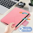 thumbnail image 3 of Allytech iPad Air 5 4 Case,[Supports Pencil 2nd Gen Charging] Slim Auto Sleep Wake Multi Angle Stand Smart Shell Shockproof Case Cover for Apple iPad Air 5th 4th Generation 10.9", BlackPink, 3 of 5