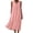 1_Pink, variant on Summer Dresses for Women Casual Solid Button Sleeveless Loose with Pockets Midi Sundress