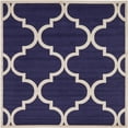 thumbnail image 1 of Unique Loom 3135718 8 x 8 ft. Austin Trellis Square Rug, Navy Blue, 1 of 10