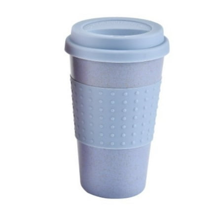 

Reusable Wheat Straw Coffee Tea Cup Eco Mug Travel Cup With Silicone Cup Lid