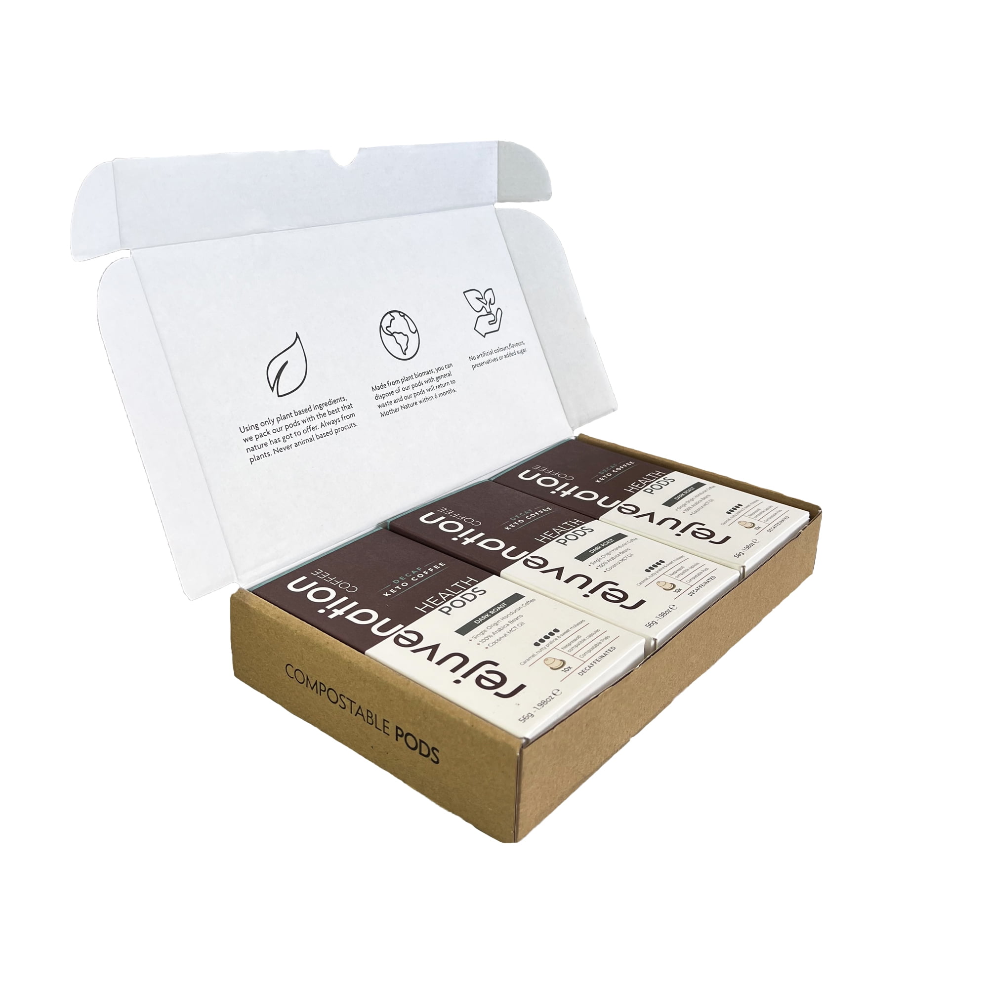 Rejuvenation Water Decaf Keto Coffee Nespresso Original Line Pods 30 pods