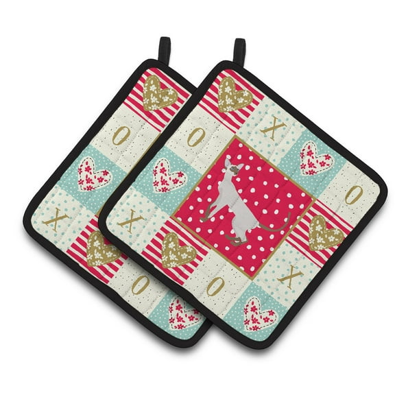 Colorpoint Shorthair Cat Love Pair of Pot Holders